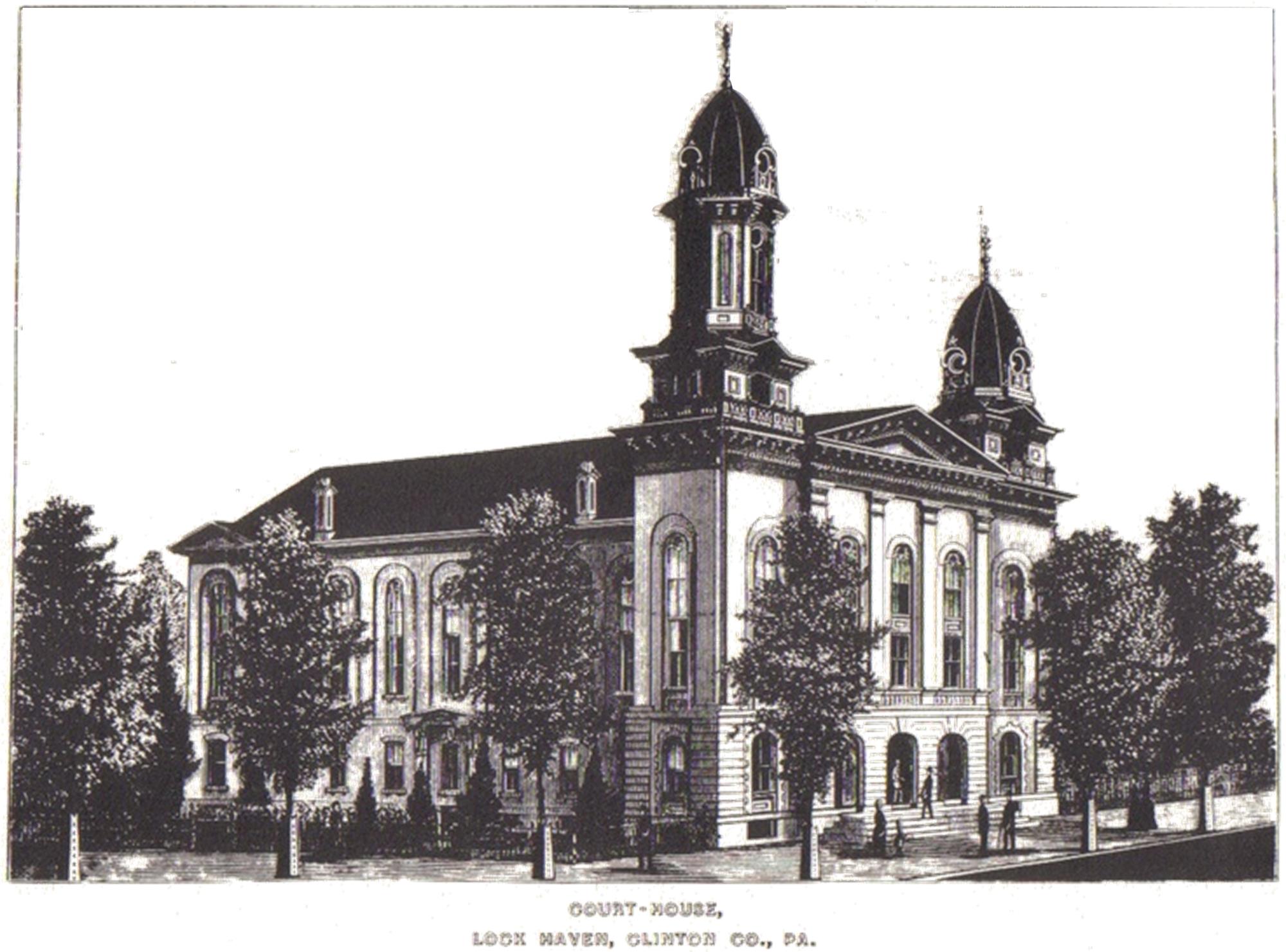 Courthouse Drawing 1870s