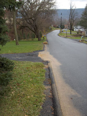 Street with storm water